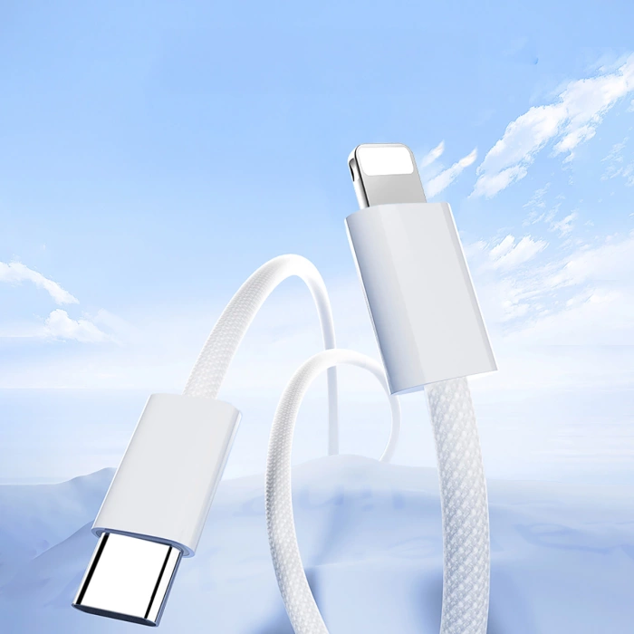 Joyroom S-A45 Ben Series 30W Cable (USB-C - Lightning) Braided 1m - White