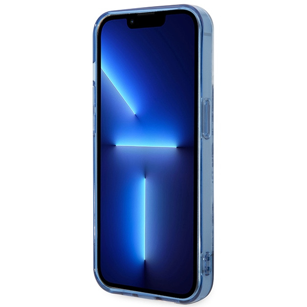 Hülle Guess iPhone 14 Pro 6.1" blau/blau hartcase Porzellan Kollektion