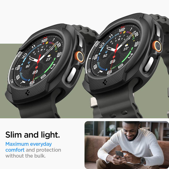 SPIGEN HÜLLE SAMSUNG GALAXY WATCH 8 CLASSIC 46 MM LIQUID AIR MATT SCHWARZ