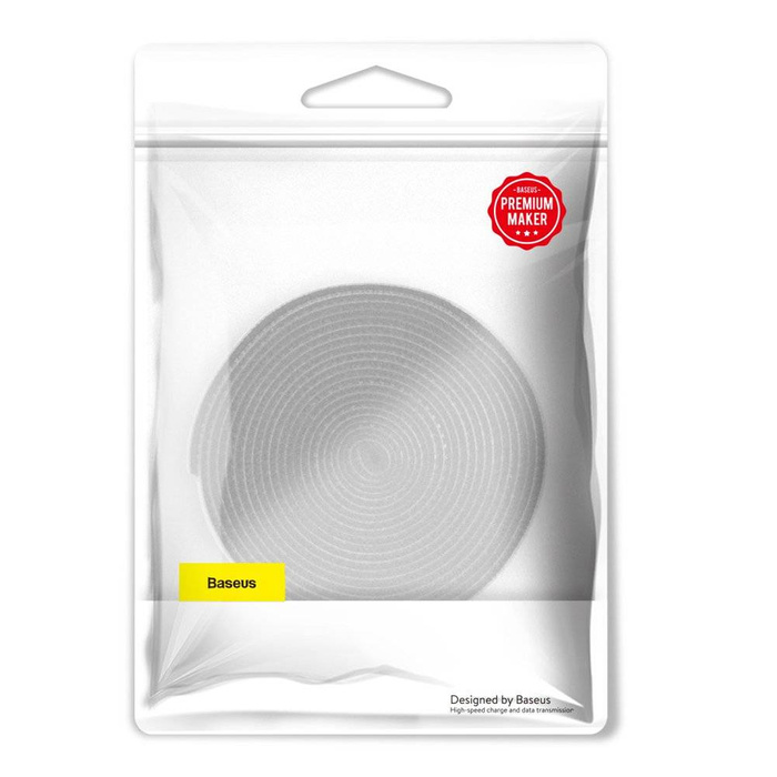 Baseus Rainbow Circle Klettbänder - Klettband Klettkabel-Organizer 3m grau (ACMGT-F0G)