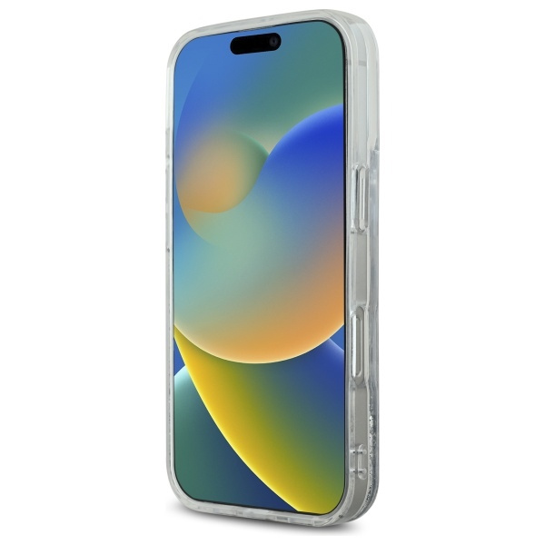 Etui Karl Lagerfeld iPhone 16 Pro 6.3" hardcase transparent Liquid Glitter Karl Head Magsafe