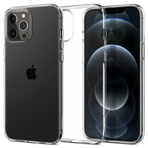 Telefontok SPIGEN Liquid Crystal iPhone 12 12 Pro Crystal Clear Case (kristálytiszta tok)