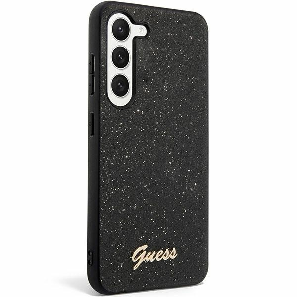 Etui Guess GUHCS24SHGGSHK Samsung Galaxy S24 S921 czarny/black hard case Glitter Script Case