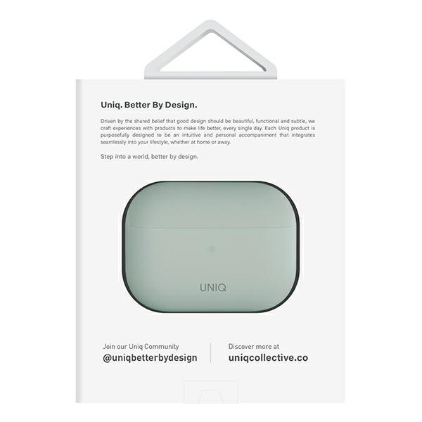 Funda Uniq Lino AirPods Pro 2 gen Silicona menta/verde menta