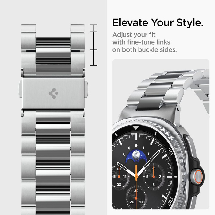 Spigen BANDA MODERN FIT Galaxy Watch 8 / CLASSIC (40 / 44 / 46 MM) PLATA