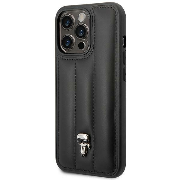 Case Karl Lagerfeld iPhone 14 Pro 6.1" hardcase black/black Puffy Iconik Pin