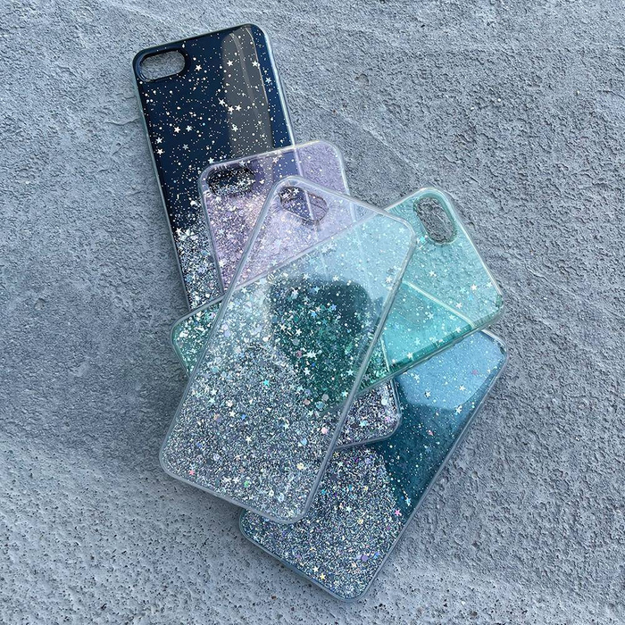 Wozinsky Star Glitter trblietavý kryt Samsung Galaxy A42 5G ružový