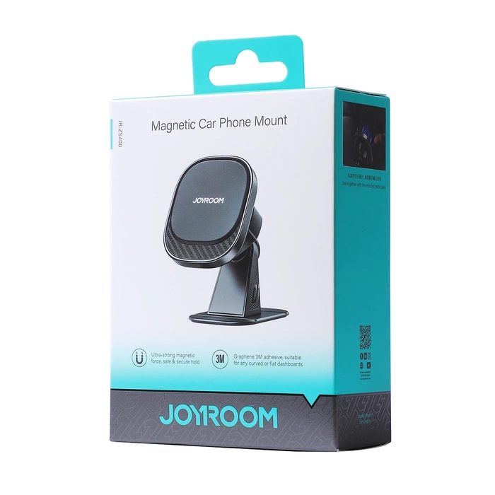 Support téléphone magnétique pour voiture Joyroom JR-ZS400 sur le tableau de bord - noir