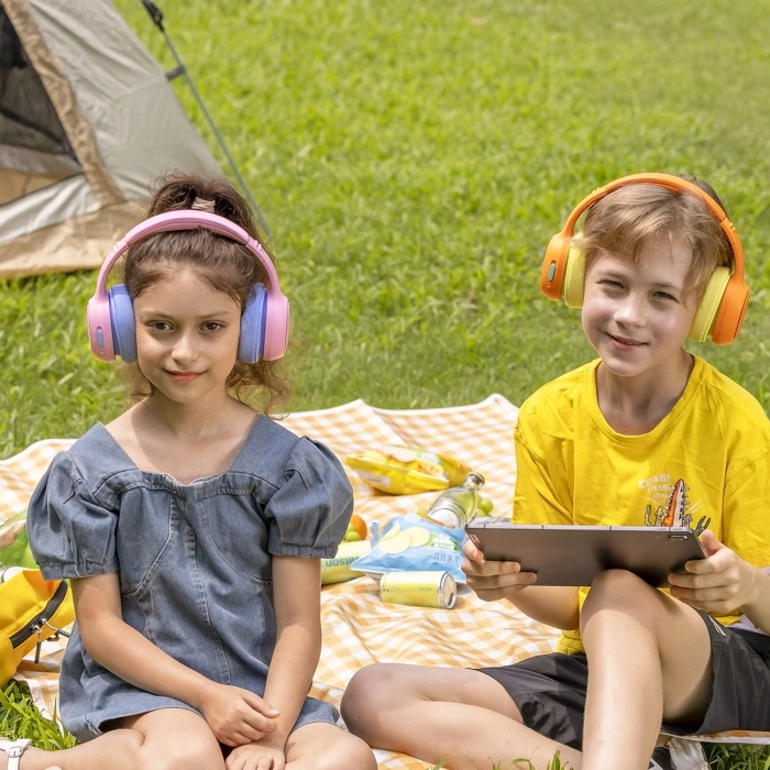Tronsmart KH03 kabellose Kopfhörer mit ANC, für Kinder, sicher – Orange