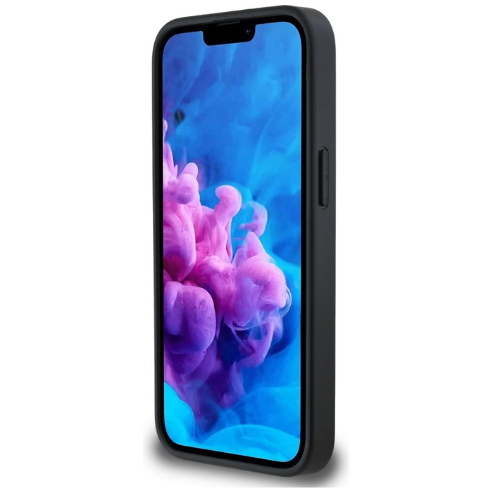 Funda BMW Cuero Hot Stamp para iPhone 16e negro