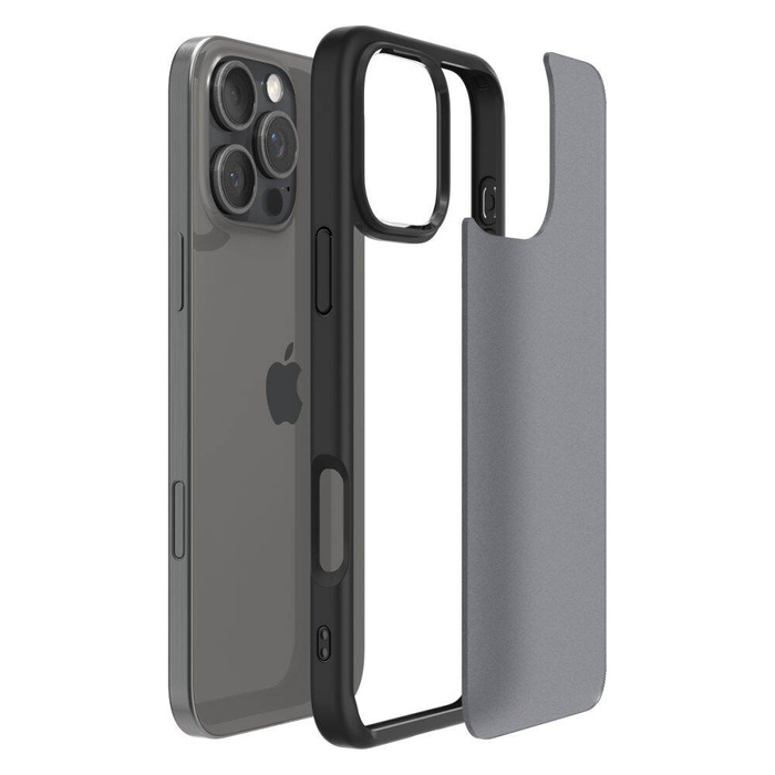 SPIGEN ULTRA HYBRID IPHONE 16 PRO FROST BLACK CASE