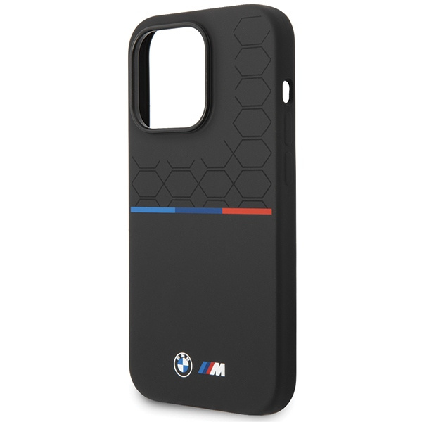 Funda Bmw Bmhcp15l22smpk IPhone 15 Pro 6.1" Negro/Negro Patrón de silicona Case
