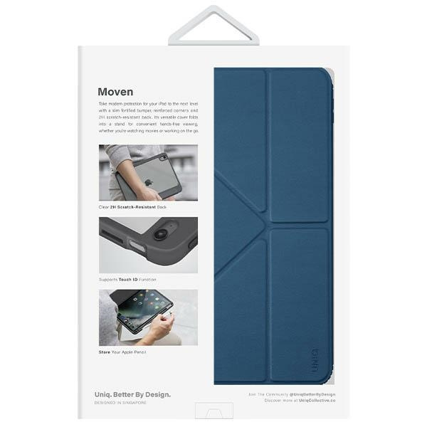 UNIQ case Moven iPad 10th gen (2022) blue/capri blue
