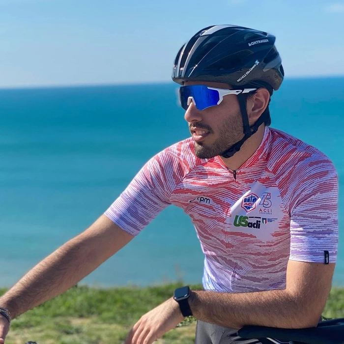 Lunettes de vélo polarisantes Rockbros 10183 - bleu