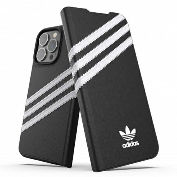 Adidas OR Booklet Case PU iPhone 13 Pro / 13 6.1" schwarz weiß/schwarz weiß 47112