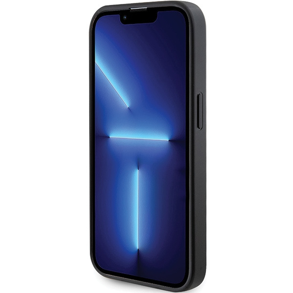 Guess GUHMP14XPSAHMCK iPhone 14 Pro Max 6,7" nero/nero rigidocase Saffiano MagSafe