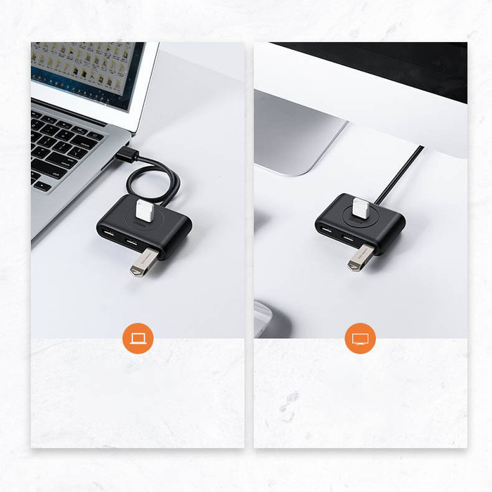 Ugreen multifunktionaler USB HUB Typ c - 4 x USB 3.0 1m weiß (CR113)