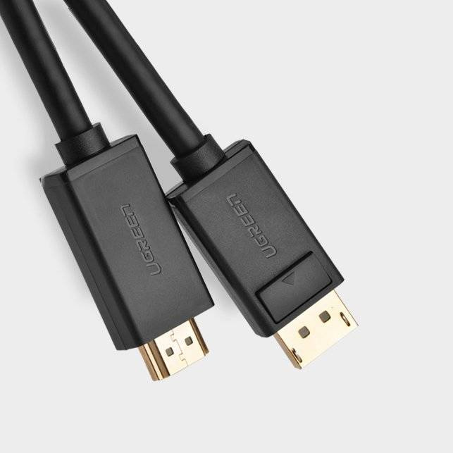 Ugreen jednosměrný kabel DisplayPort na HDMI 4K 30Hz 32 AWG 2m černý (DP101 10202)