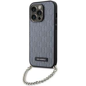 Case Karl Lagerfeld KLHCP14LSACKLHPG iPhone 14 Pro 6.1" silver/silver hardcase Saffiano Monogram Chain Case