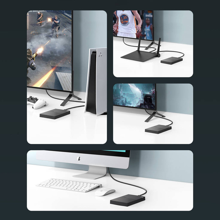 Ugreen pevného disku 2,5'' USB 3.2 Gen 1 5Gbps pozice pro HDD SSD s USB kabelem černý (30719 CM471)