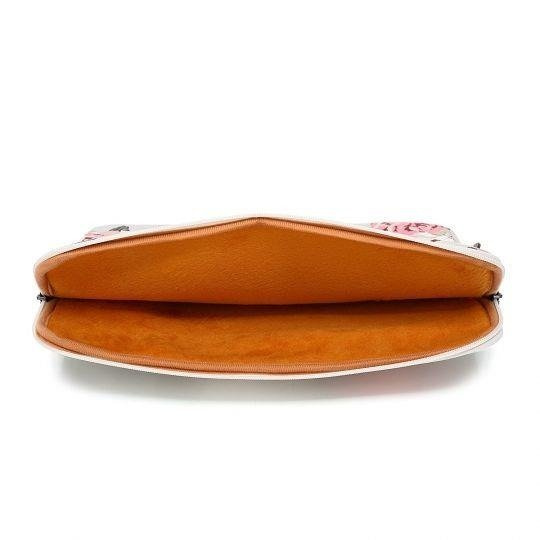 CANVASLIFE Macbook Pro 15 Hülle Weiß Rose Grau Tasche