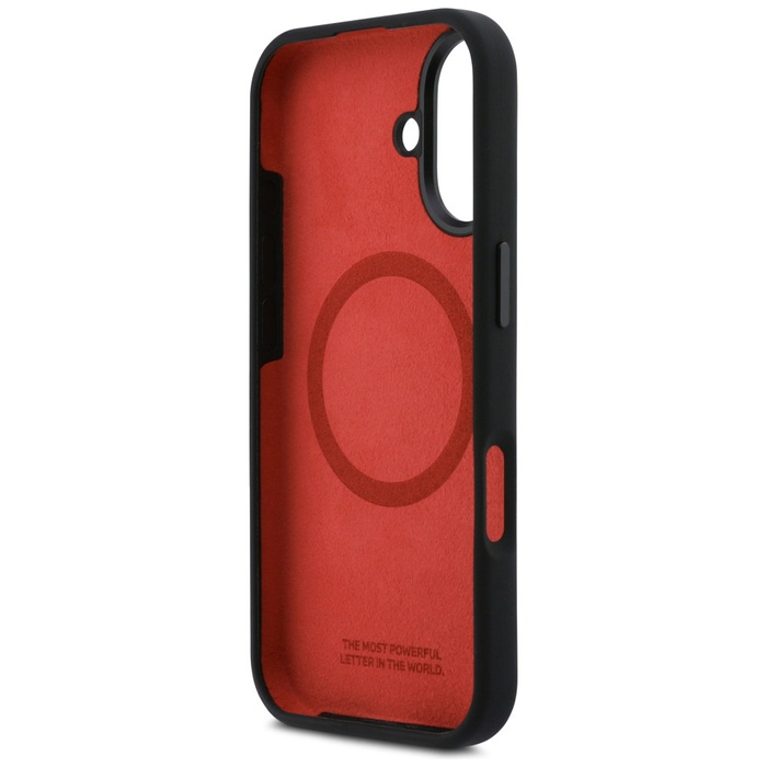 Etui BMW M Silicon Horizontal Line       MagSafe do iPhone 17 czarny
