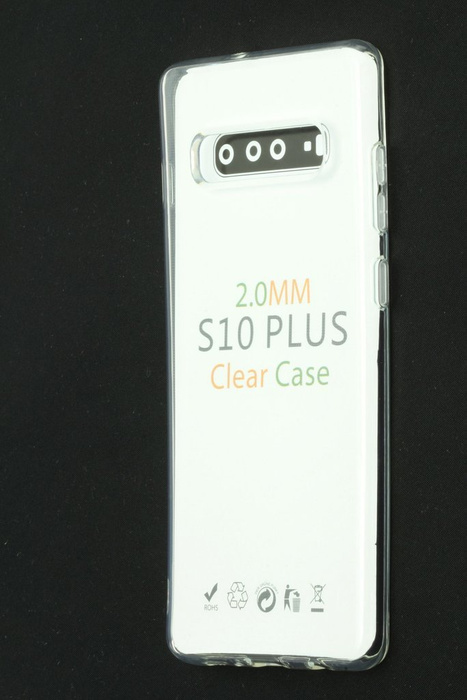  Coque Samsung Galaxy S10 Plus Étui transparent en silicone