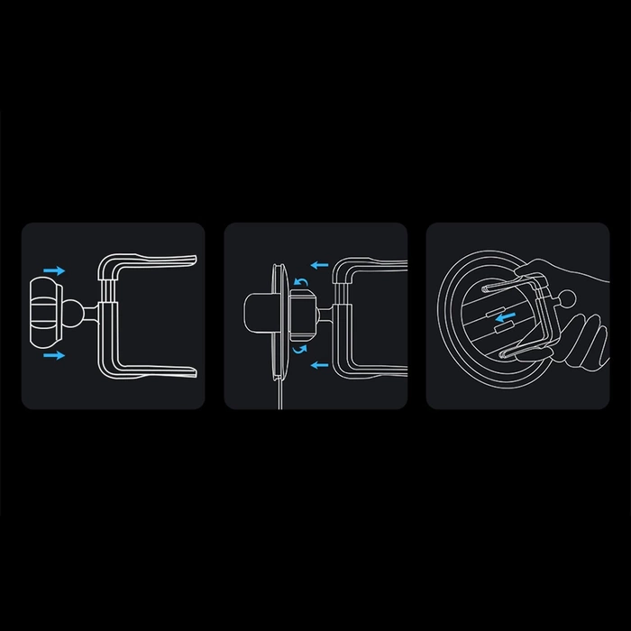 [RETURNED ITEM] Baseus Metal AgeⅡ gravity holder for round car air vent black (SUJS030001)