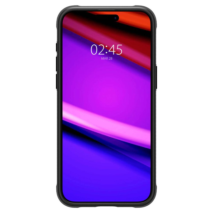 Hülle Spigen Rugged Armor Mag MagSafe iPhone 15 Pro MATTE Schwarz