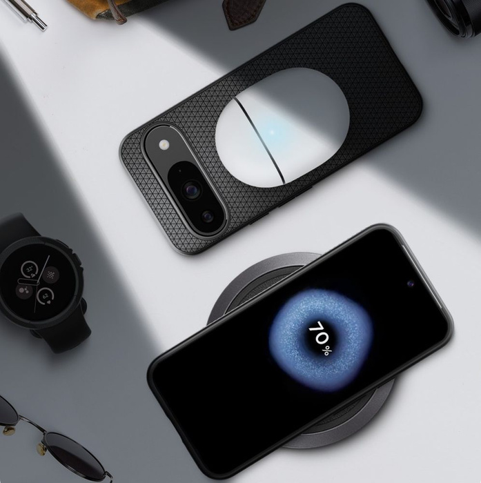 Cover Spigen Liquid Air MATTE GOOGLE PIXEL 9 / 9 PRO NERO