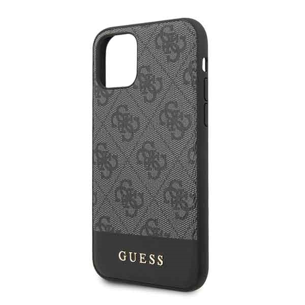 Cover GUESS Apple iPhone 11 4G Stripe Collection Grey Case
