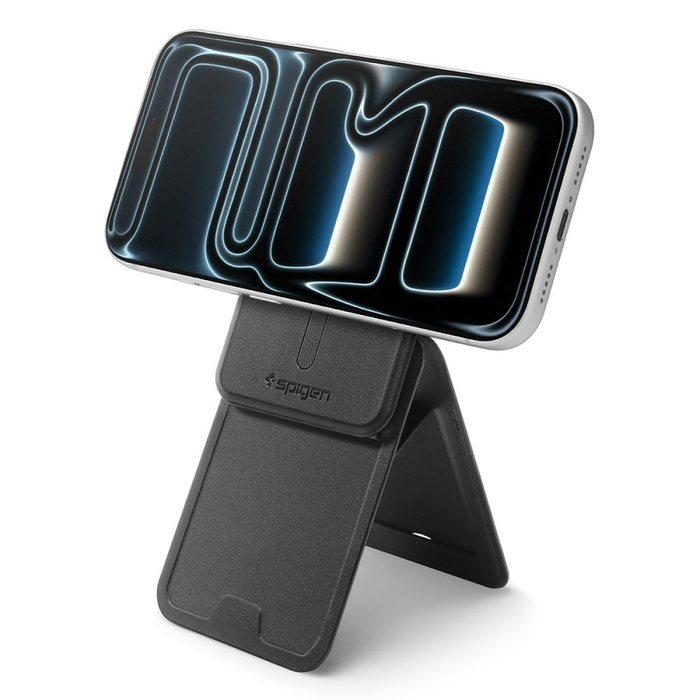 Spigen S314-3 SLIM FOLD TRIPOD MagSafe UNIVERSAL MagNETIC CARD HOLDER BLACK