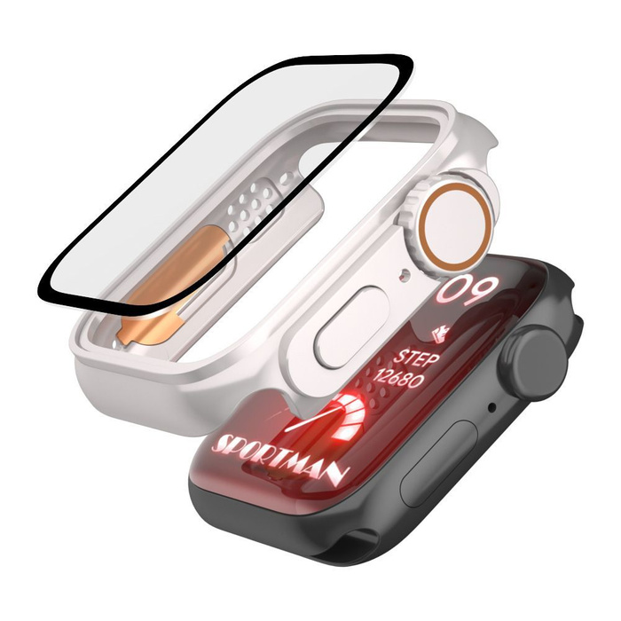 Hülle Tech-protect Defense360 Apple Watch 4 / 5 / 6 / Se (44mm) Schwarz/orange Case