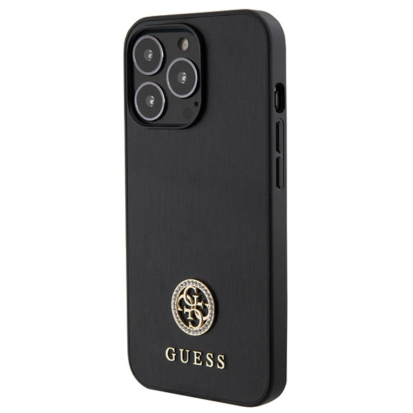 Guess GUHCP13XPS4DGPK iPhone 13 Pro Max 6.7" negro/negro durocase Logo Strass Metal
