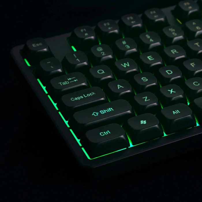 Klawiatura Wozinsky WKG-200 z rolką gamingowa membranowa RGB - czarna