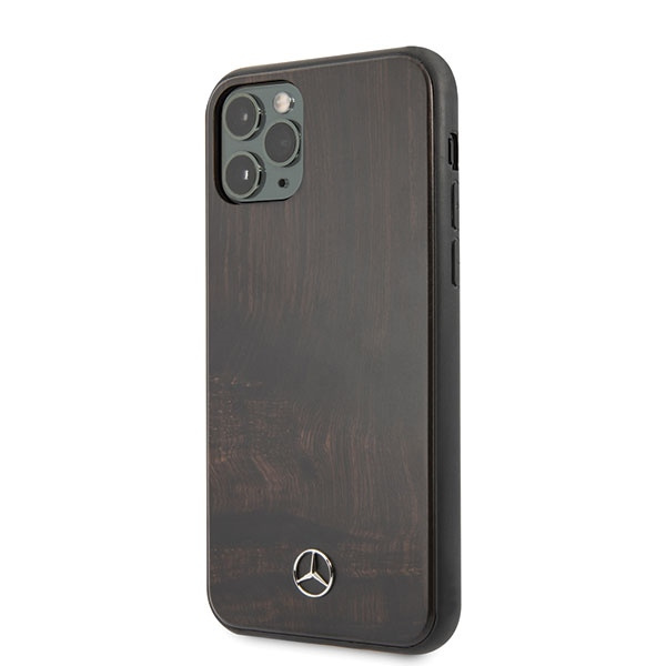 Cover MERCEDES Apple iPhone 11 Pro Wood Line Rosewood Brown Case
