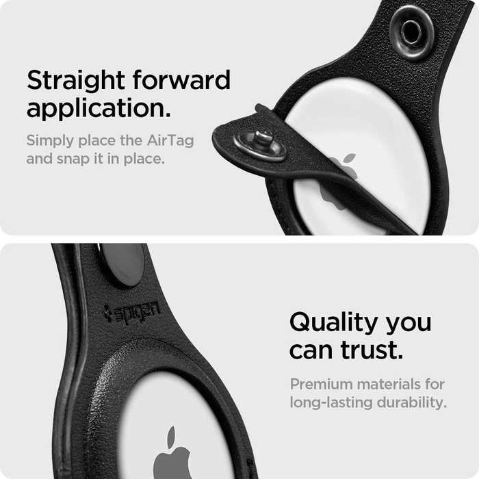 SPIGEN VALENTINUS AIRTAG CASE BLACK