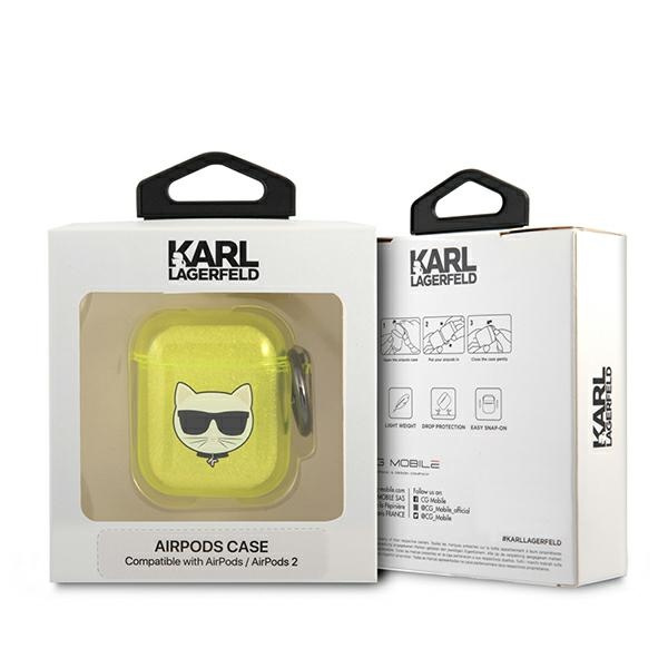  KARL LAGERFELD  Estuche de los AirPods Choupette Amarillo