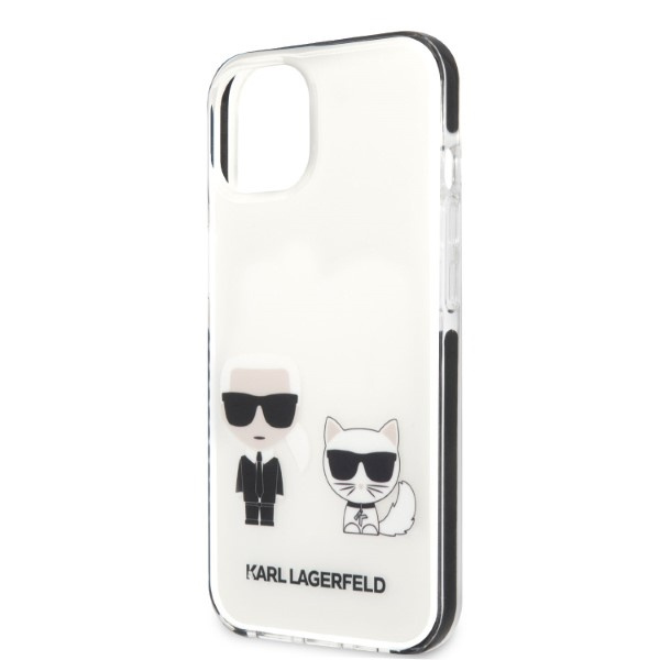 Funda Karl Lagerfeld Klhcp13stpekcw iPhone 13 Mini 5.4" Hardcase Blanco/white Karl&amp;choupette Case
