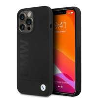 Case BMW BMHMP13LSLBLBK iPhone 13 Pro / 13 6.1" black/black hardcase Silicone Signature Logo MagSafe