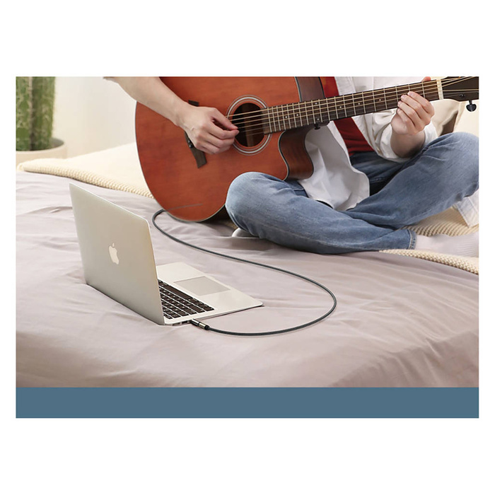 Ugreen audio-Adapter von 3,5 mm (Stecker) auf 6,35 mm Miniklinke (Buchse) grau (AV168)