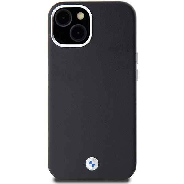 Coque Bmw Bmhmp15m23pufwk IPhone 15 Plus / 14 Plus 6.7 "black/black Signature Wrapped Metal MagSafe Case