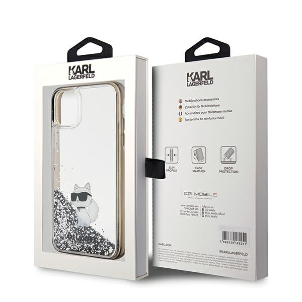 Etui Karl Lagerfeld KLHCN61LKCNSK iPhone 11 / Xr 6.1" transparent hardcase Liquid Glitter Choupette Case