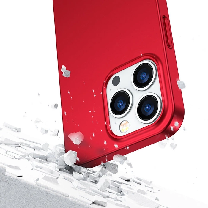 Joyroom 360 Full Case Cover für iPhone 13 Pro Max Back und Front Cover + Tempered Glass rot (JR-BP928 rot)