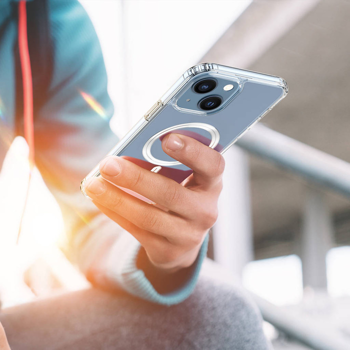 Dux Ducis Clin Magnethülle für iPhone 14 Max kompatibel mit MagSafe transparent