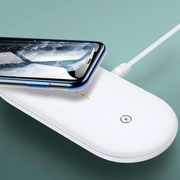 Nabíječka indukční USAMS 10W Dual White