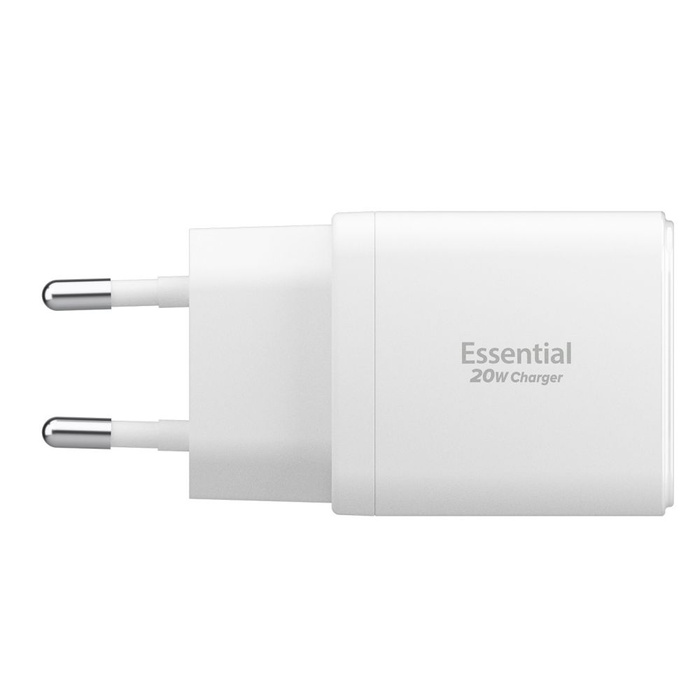 Spigen ESSENTIAL EE202EU 2-PORT NETWORK CHARGER 20W WHITE