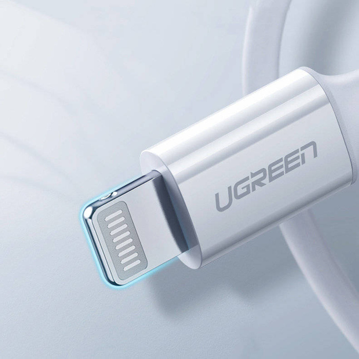 Ugreen Kabel MFi USB Typ C - Lightning 3A Kabel 0,5 m weiß (US171)