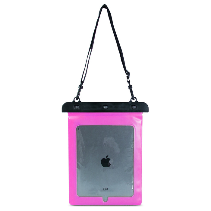 Funda impermeable de PVC para tablet - rosa