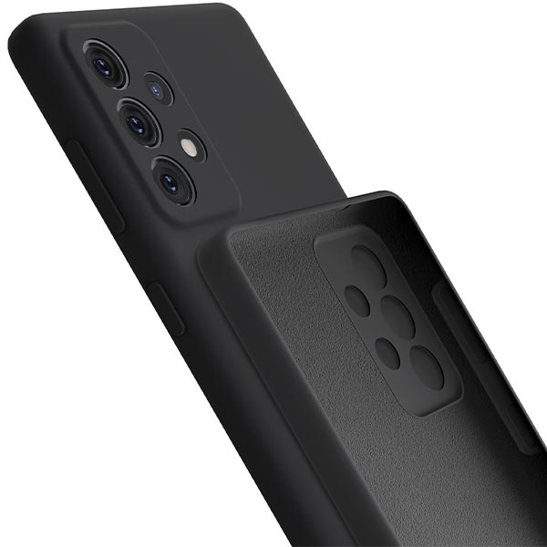 3mk Silicone Case Sam A53 5G A536 noir/noir